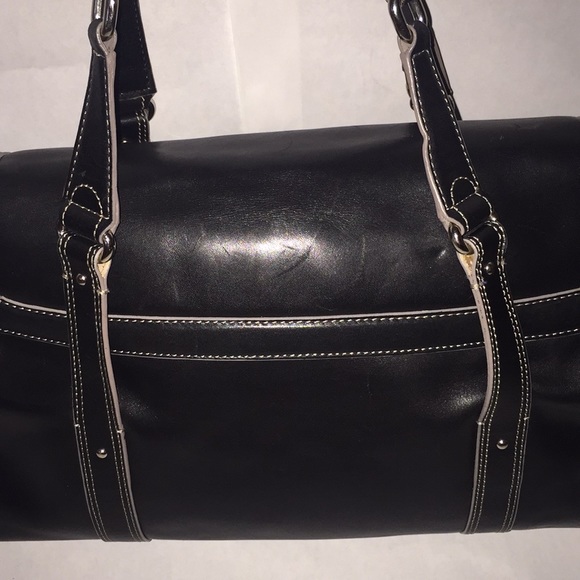 Cole Haan soft black leather trinity tote - Picture 5 of 8